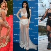 セレブの最新スケスケドレスはあえての下着丸見え!