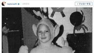 テレタビーズの仮装をしていたテイラー！ハロウィン写真公開