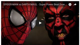 もしもダース・モールがスパイダーマンと戦ったら?クオリティー高すぎる海外動画が話題