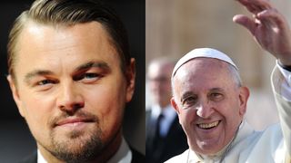 ディカプリオ、ローマ法王と気候変動について話し合う
