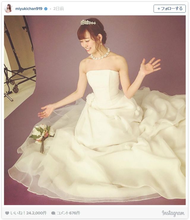 NMB48渡辺のウエディングドレス姿に反響！「綺麗」「卒業めっちゃ寂しい」