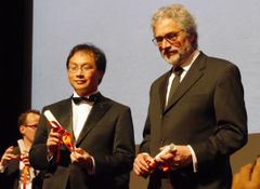 深田晃司監督とマイケル・デュドク・ドゥ・ヴィット監督