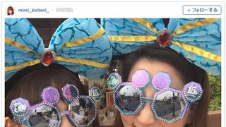 桐谷美玲&河北麻友子、フル装備でディズニー満喫!「逆に目立ち過ぎ」「姉妹みたい」