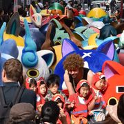 現実世界で妖怪ウォッチ!渋谷の路地が妖怪でみっちり…
