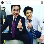 おい、元気か? 賀来賢人、元おじ・宅麻伸と2ショットで話題