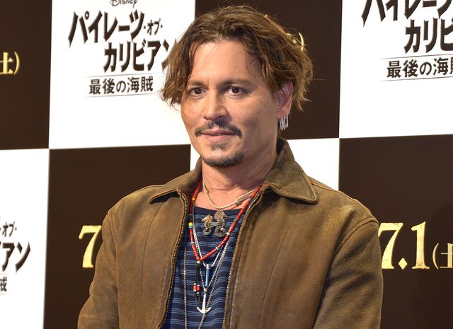 来日したジョニー・デップ - フォトセッションにて