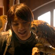 山田裕貴、フクロウに癒やされる