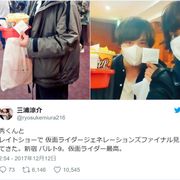 オーズ&アンクが『仮面ライダー』観てる!渡部秀と三浦涼介の報告にファン感激