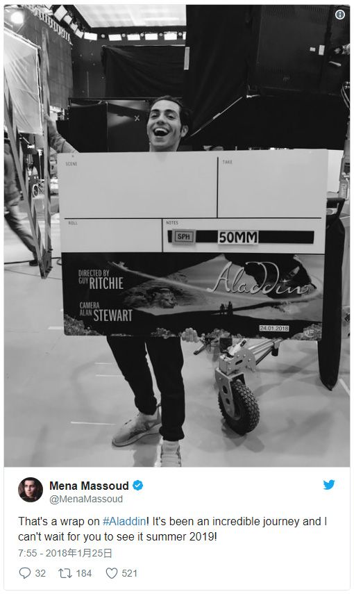 実写版 アラジン 撮影終了 19年5月公開 シネマトゥデイ