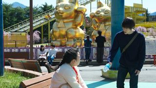 窪田正孝&ニッチェ江上、遊園地で楽しそう『犬猿』撮影の裏側