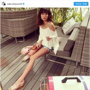 脚長っ!ほっそー!西山茉希の写真に反響「うらやましすぎ」