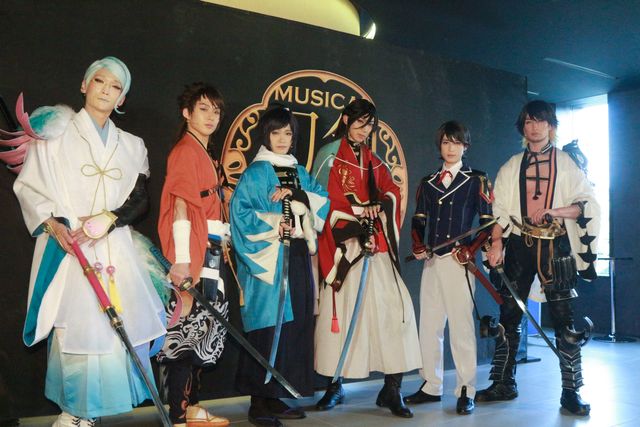 「刀剣乱舞」に出演する丘山晴己、田村心、鳥越裕貴、有澤樟太郎、阪本奨悟、伊万里有