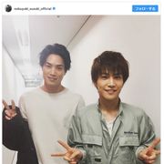 鈴木伸之&岩田剛典、イケメン2ショットに悲鳴「この組み合わせヤバイ」
