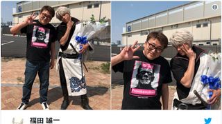 『銀魂』小栗旬＆福田監督2ショット！撮了報告に期待の声続々