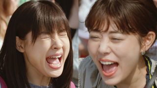 土屋太鳳&高畑充希、絶叫!“ウマジョ”CMで尼神インターと共演