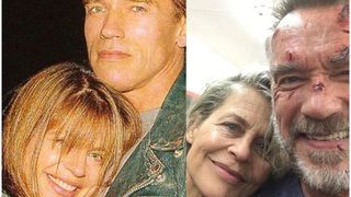 シュワちゃん『ターミネーター』撮影現場でリンダ・ハミルトンと2ショット！