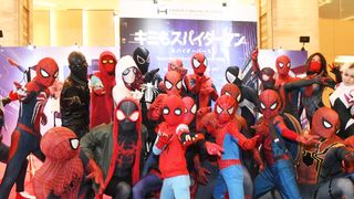 日比谷に27人のスパイダーマンが集結!日比谷シネマフェスティバル2018開催