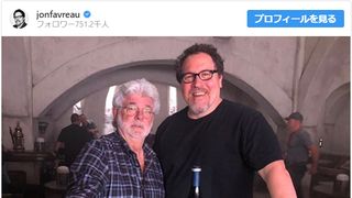 ジョージ・ルーカス、スター・ウォーズ実写ドラマ撮影現場を訪問!