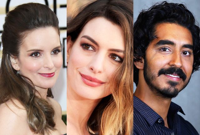 ティナ・フェイ、アン・ハサウェイ、デヴ・パテル