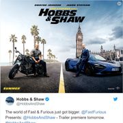 ロック様&ステイサムが超クール!『ワイスピ』スピンオフ、ポスタービジュアル公開