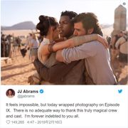 『スター・ウォーズ/エピソード9』撮影終了!