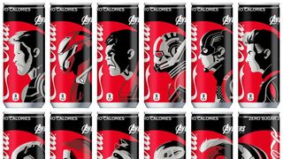 アベンジャーズ×コカ・コーラ ゼロ、コラボ缶が発売