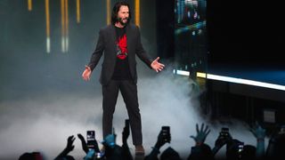 キアヌ・リーヴス、E3の熱烈歓迎にたじたじ!新作ゲーム「サイバーパンク2077」出演