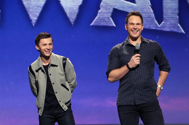 D23に登壇したトム・ホランドとクリス・プラット
