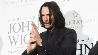 キアヌ・リーヴス来日！忍者の印で『ジョン・ウィック』ヒット祈願
