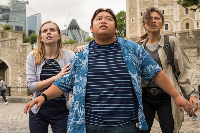 『スパイダーマン:ファー・フロム・ホーム』でのネッド(中央)