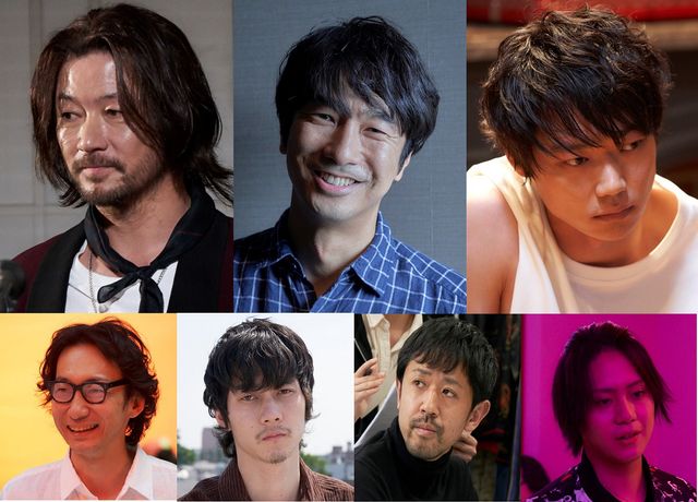 時計回りに浅野忠信、眞島秀和、笠松将、佐藤流司、濱津隆之、柳俊太郎、波岡一喜