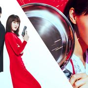綾瀬はるか&西島秀俊が銃撃戦!?『奥様は、取り扱い注意』新映像