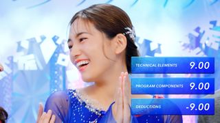 川口春奈、フィギュアスケート選手姿!Qoo10のWeb動画で