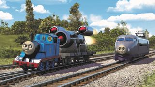 トーマスがロケットブースターと連結!劇場版新作、ぶっ飛び場面写真