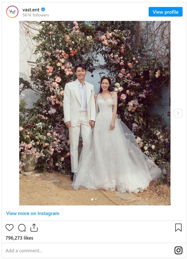 「愛の不時着」カップル、ウエディング写真公開！ヒョンビン＆ソン・イェジンが夫婦に
