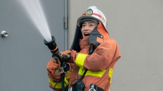 映画/元気いっぱい！『モエカレ』浮所飛貴の消防士姿が公開