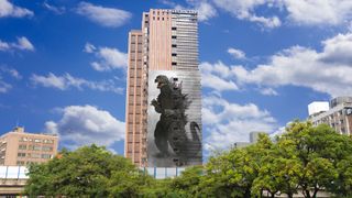 ゴジラ、台北市に出現　ホテル壁面に50m級壁画の常設決定！