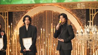 SixTONES森本慎太郎が松村北斗に話題賞を授与「オッス、北斗！慎太郎だぞ」