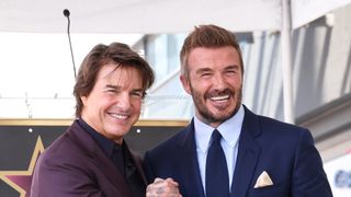 ベッカム「ハリウッドの星」式典にトム・クルーズ登場　絶縁宣言の長男ブルックリンは欠席