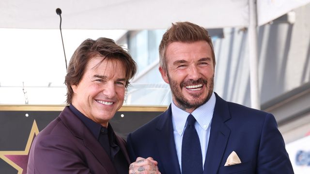 ベッカム「ハリウッドの星」式典にトム・クルーズ登場　絶縁宣言の長男ブルックリンは欠席