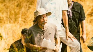 塚本晋也監督、ヘリ直下で撮影も　4か国ロケ敢行『ネルソンさん、あなたは人を殺しましたか？』メイキング写真公開