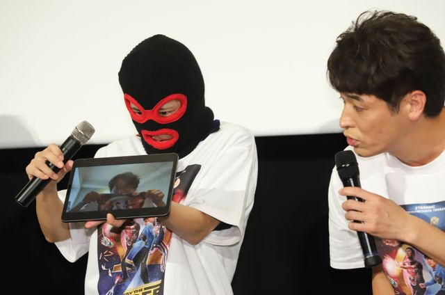 『映画 THE3名様Ω～これってフツーに事件じゃね?!～』初日舞台あいさつの様子（2枚目）