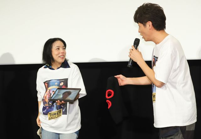 『映画 THE3名様Ω～これってフツーに事件じゃね?!～』初日舞台あいさつの様子（4枚目）