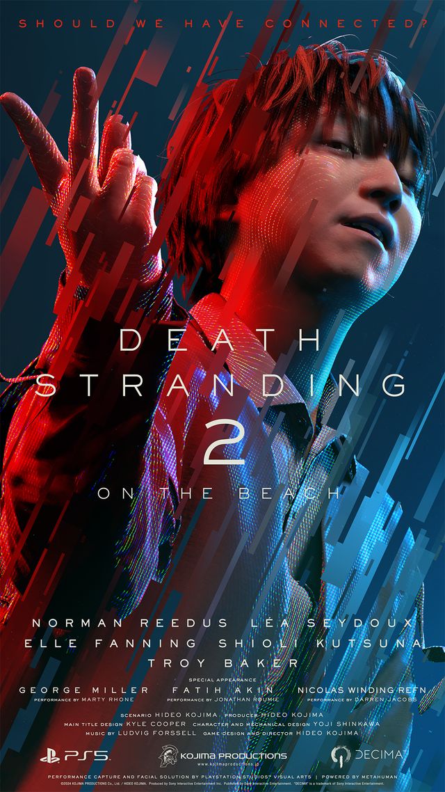 デスストランディング SDCC限定ポスター　キャストサイン入り 三浦大知も登場！「DEATH STRANDING 2」キャラクターポスター