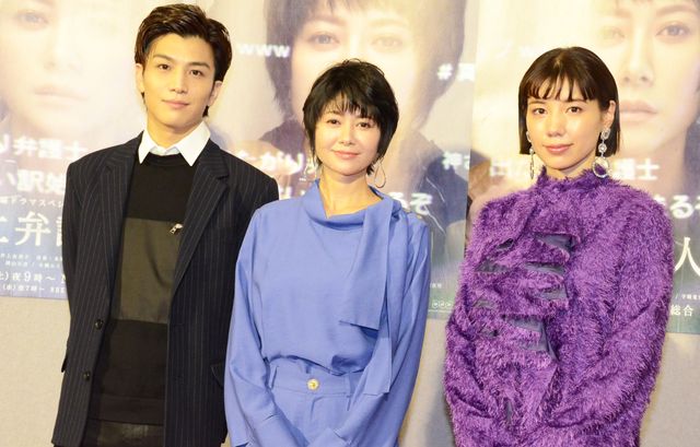 真木よう子、仲里依紗、岩田剛典が出席！NHK土曜ドラマスペシャル「炎上弁護人」記者会見（10枚目）