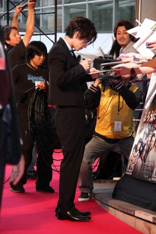 映画『るろうに剣心』完成披露レッドカーペットイベント写真