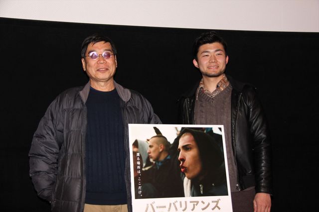 初日イベントでは（左）原一男監督、小林勇貴監督がトークショーを行った