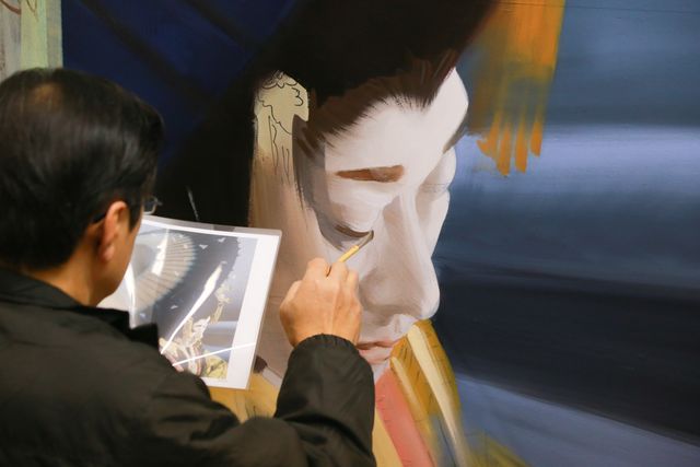 手描き看板はこうして完成する!この道38年ベテラン職人の技…フォトギャラリー:フォトギャラリー