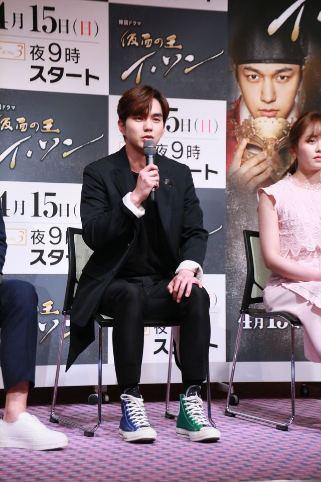 ユ・スンホ、キム・ソヒョン、INFINITE エルが来日！「仮面の王 イ・ソン」取材会（2枚目）