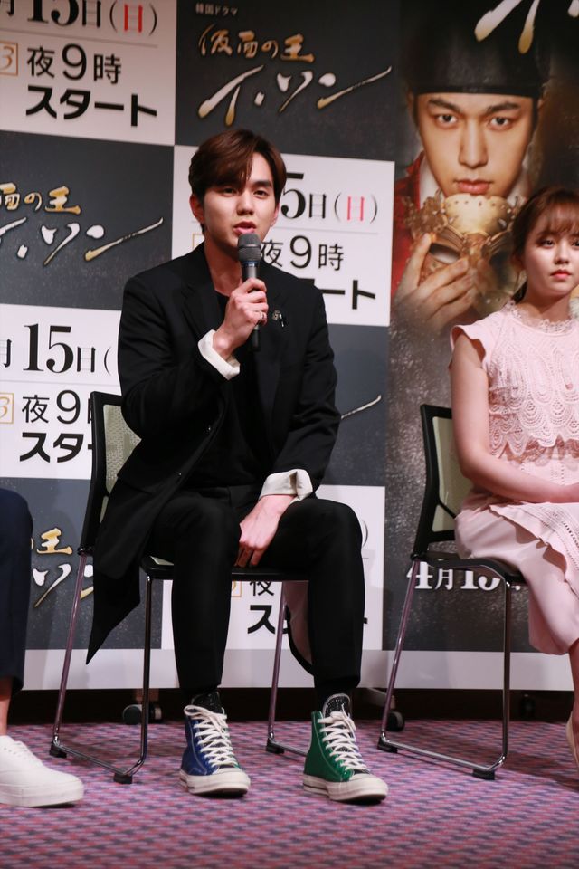 ユ・スンホ、キム・ソヒョン、INFINITE エルが来日！「仮面の王 イ・ソン」取材会（3枚目）